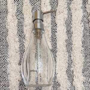 Umbra Transparent Acrylic Dispenser with Metallic Pump
